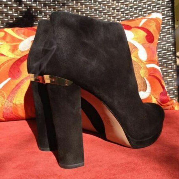 Michael Kors Arley Black Suede Boots Size 9 - Picture 6 of 6